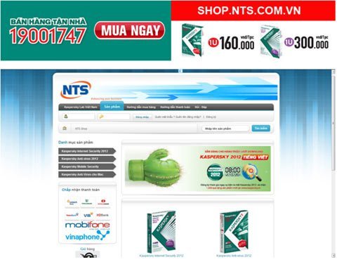 Nhiều website mua theo nhóm bán Kaspersky dỏm