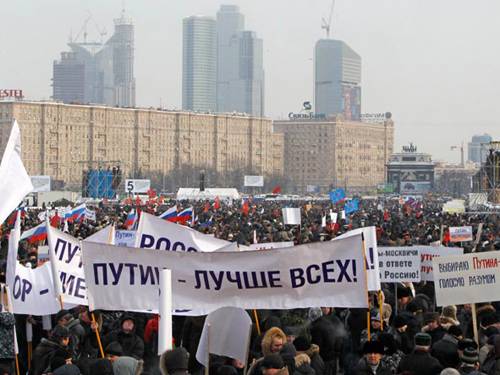 200.000 người biểu tình ủng hộ Putin