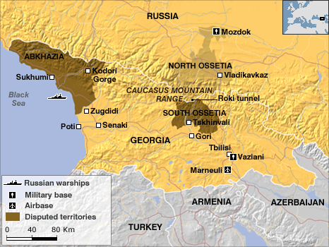 Nga không loại trừ việc tấn công Gruzia như năm 2008