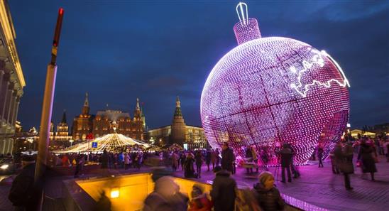 Dân Matxcơva và du khách ở thủ đô Nga sẽ được thưởng thức chiếc bánh Giáng sinh khổng lồ