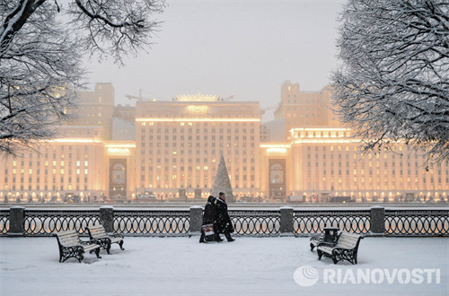Moskva ngập trong tuyết trắng