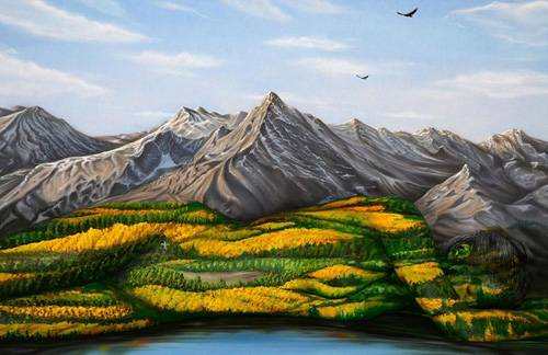 Vẽ tranh trên người: Giả mà như thật