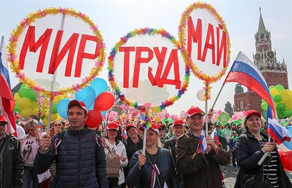 Nga tưng bừng kỷ niệm ngày Quốc tế Lao động ở thủ đô Moscow