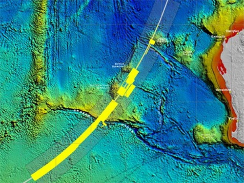 Vụ MH370: Australia công bố bản đồ sóng âm đáy Ấn Độ Dương