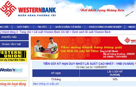 Lãi suất huy động VND vọt lên 14%/năm