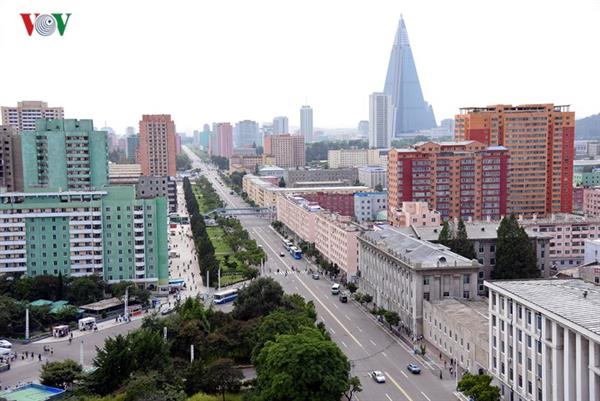 Thủ đô Bình Nhưỡng (Triều Tiên) đẹp ấn tượng từ góc nhìn trên cao