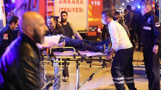 Đánh bom tại thủ đô của Thổ Nhĩ Kỳ, gần 90 người thương vong