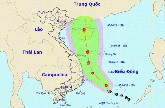 Áp thấp nhiệt đới vào Biển Đông, khả năng mạnh thành bão