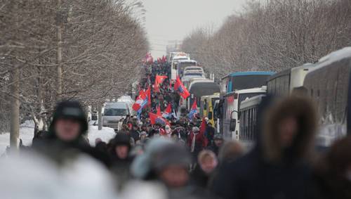 Nga: Mít tinh rầm rộ khắp nơi ủng hộ ông Putin