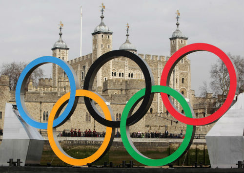 Chùm ảnh: Vòng tròn Olympic khổng lồ trên sông Thames
