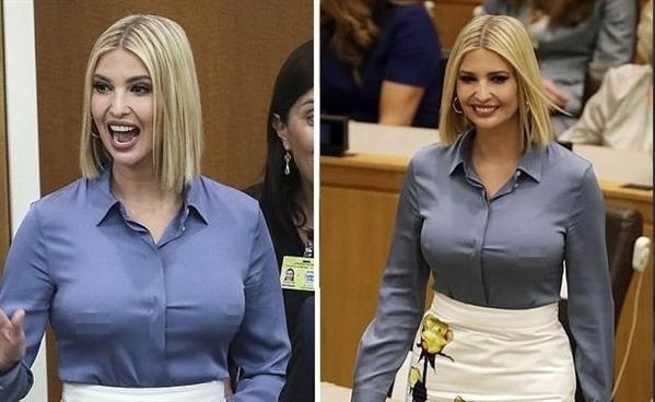 Ivanka Trump bị chỉ trích gay gắt vì mặc áo sơ mi mỏng lộ đầu ngực tại cuộc họp của Đại hội đồng Liên Hợp Quốc