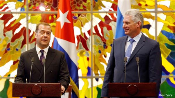 Thủ tướng Nga Medvedev đảm bảo nguồn cung xăng dầu cho Cuba