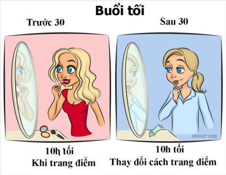 Sự khác biệt của phụ nữ trước và sau tuổi 30