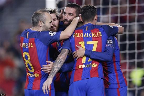 Barcelona thắng trận đấu thủ tục với hattrick của Turan