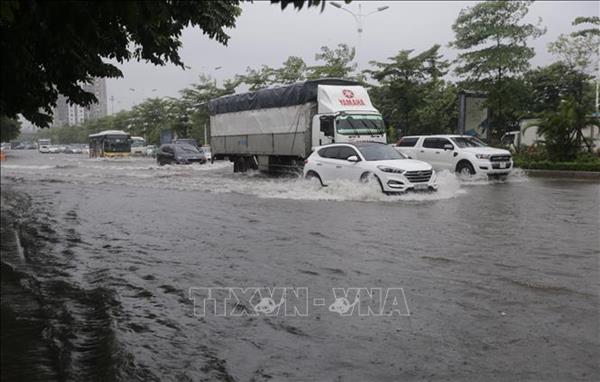 Hà Nội: Nhiều tuyến phố ngập sâu, hàng loạt cây đổ do ảnh hưởng bão số 3