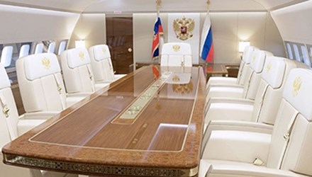 Lộ diện chuyên cơ mới khổng lồ của Tổng thống Nga