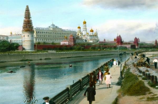 Ảnh màu “độc” diện mạo thủ đô Moscow năm 1931