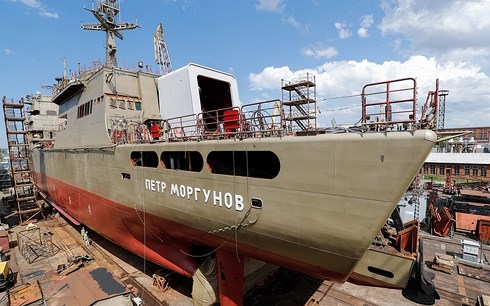 Nga hạ thủy tàu đổ bộ tấn công cỡ lớn Pyotr Morgunov
