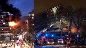 Paris: Nổ lớn, cả tòa nhà chìm trong biển lửa