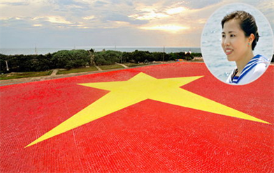 Chuyện chưa kể về lá cờ khổng lồ nơi đảo Trường Sa