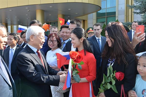 Tổng Bí thư Nguyễn Phú Trọng đến Thủ đô Moskva, bắt đầu chuyến thăm chính thức Liên Bang Nga