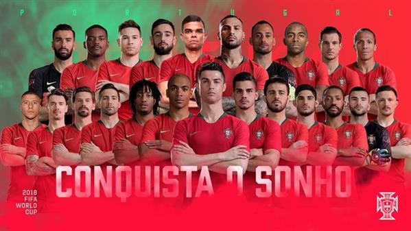 Bồ Đào Nha công bố 23 cầu thủ chính thức dự VCK World Cup 2018