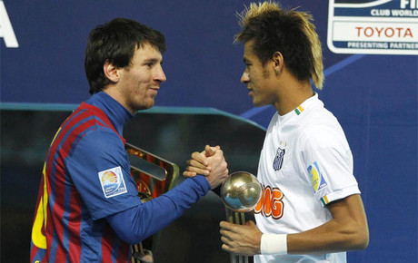 Messi và Neymar dẫn đầu danh sách 10 tiền đạo quốc tế năm 2012