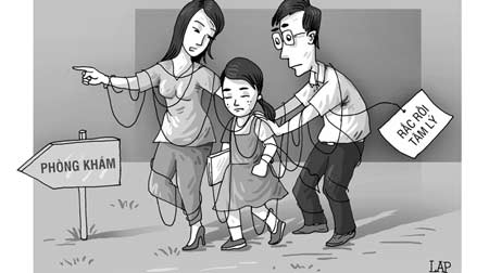 “Chữa bệnh” tâm lý ở trẻ