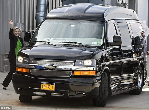 Bí mật “siêu xe” dành cho ứng viên Tổng thống Mỹ Hillary Clinton