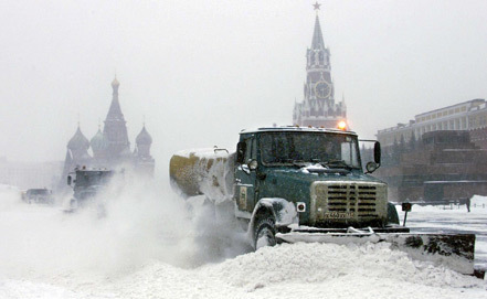 Moskva: Tuyết ngừng rơi, trời vẫn rét, cuối tuần vẫn còn một trận tuyết kéo đến thủ đô