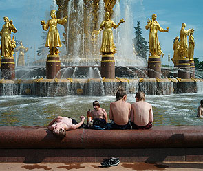 Moskva: Trời nắng nóng 