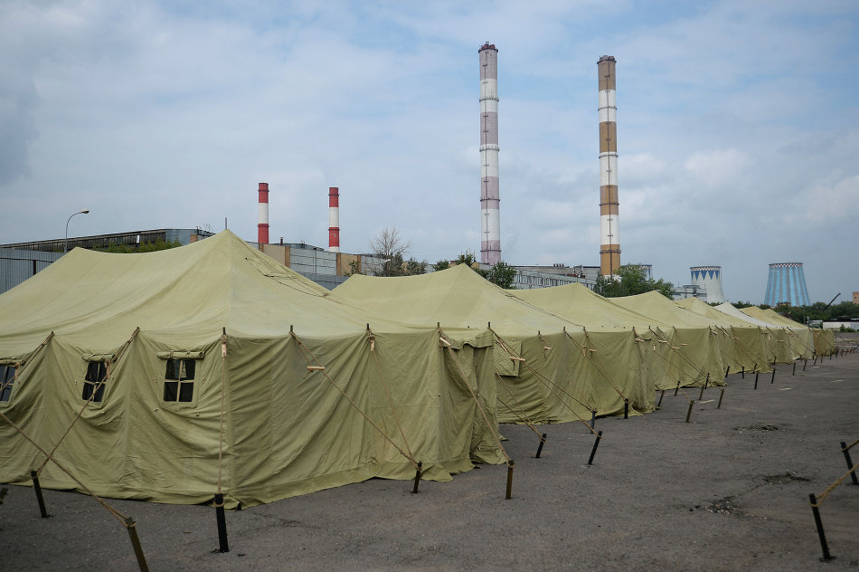 Moskva: Khu lều trại đã có 400 người nhập cư