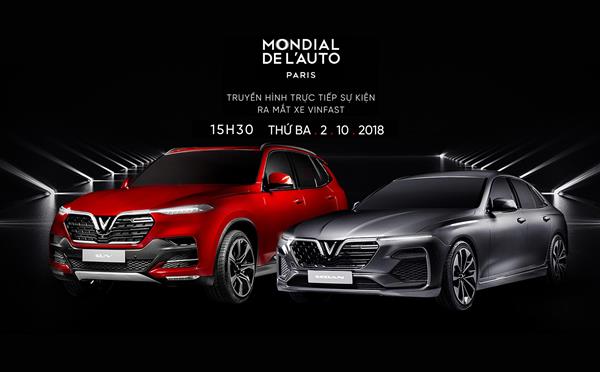 VinFast ra mắt xe tại Paris Motor Show 2018