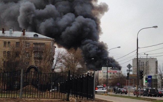 Moskva: Cháy khu vực nhà kho ở Koptevskaya