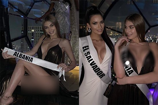 Người đẹp Albania bị chỉ trích vì khoe thân phản cảm ở Hoa hậu Hoàn vũ