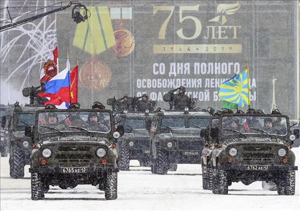 Nga diễu binh kỷ niệm 75 năm giải phóng Leningrad