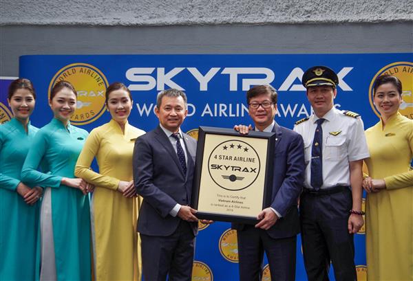 Vietnam Airlines chính thức nhận chứng chỉ 4 sao năm thứ tư liên tiếp của Skytrax