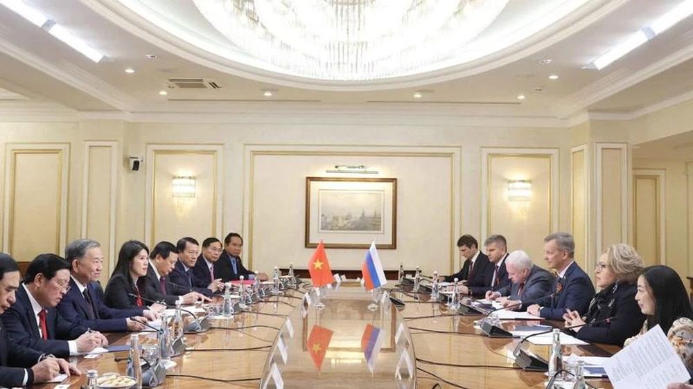 Tổng Bí thư Tô Lâm hội kiến Chủ tịch Hội đồng Liên bang Valentina Matviyenko