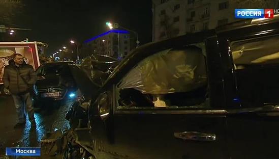 Moskva: Quái xế đêm khiến 7 xe va chạm nghiêm trọng trên đường Liublinskaya