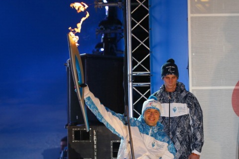 Ngọn đuốc Paralympic đã tới Sochi