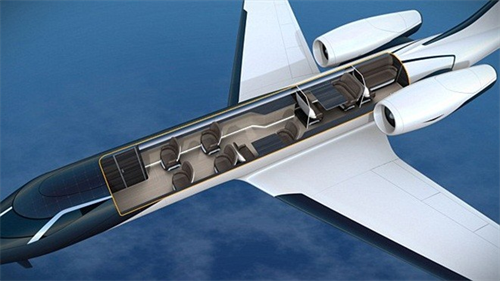 Thiết kế ấn tượng của dòng máy bay 'trong suốt' không cửa sổ
