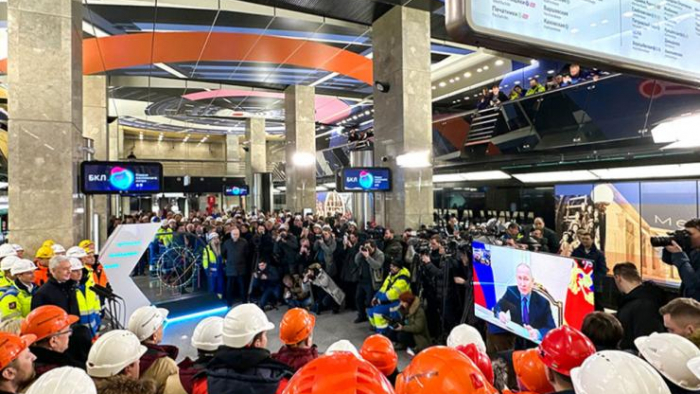 Ông Putin khai trương tuyến vành đai tàu điện ngầm dài nhất thế giới ở Moscow