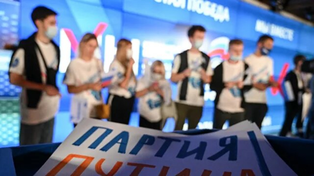 Đảng Nước Nga Thống nhất đang tạm dẫn đầu trong cuộc bầu cử vào Duma Quốc gia