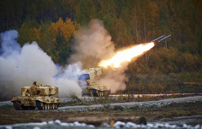 Nga điều siêu pháo ''lửa mặt trời'' tấn công phòng tuyến miền Đông Ukraine