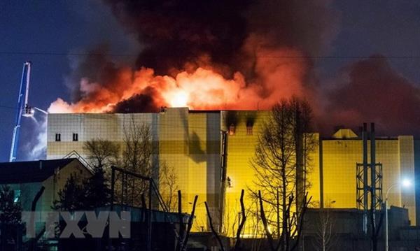 Vụ cháy trung tâm thương mại ở Nga: Khởi tố 7 người liên quan