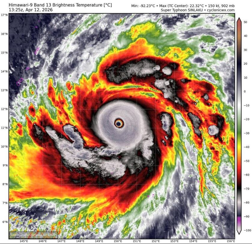 Siêu bão Sinlaku đổi hướng, liệu có vào Biển Đông?