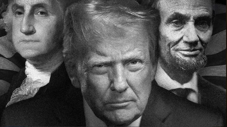 Tổng thống Trump được đặt ngang hàng với các bậc tiền bối Washington và Lincoln