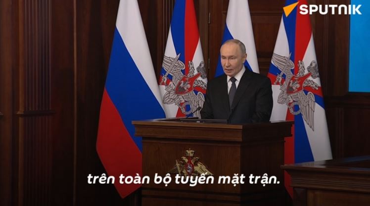 Tổng thống Putin: Lực lượng vũ trang Nga đã giải phóng hơn 300 khu dân cư trong năm 2025