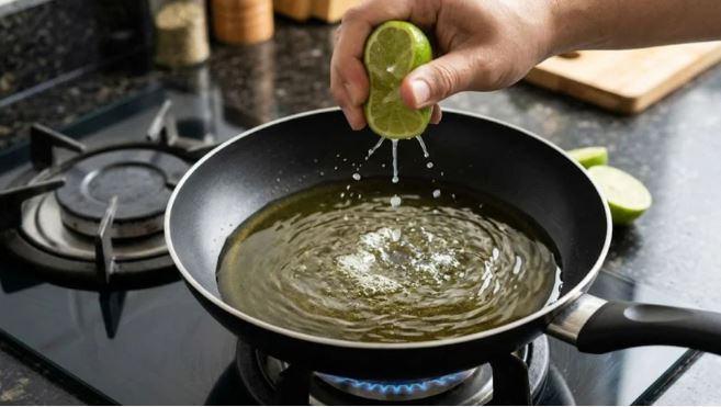 Tại sao khi chiên rán, nên cho vài giọt nước cốt chanh vào chảo dầu?