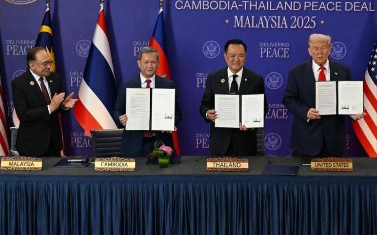 Campuchia, Thái Lan ký tuyên bố chung về thỏa thuận hòa bình